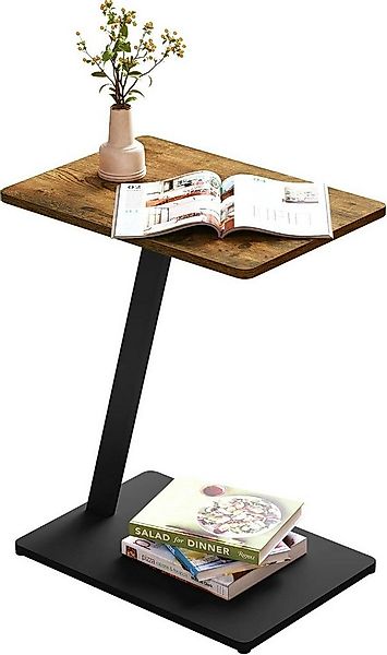 EUGAD Beistelltisch (1-St), C Form, Couchtisch mit Metallgestell, für Couch günstig online kaufen