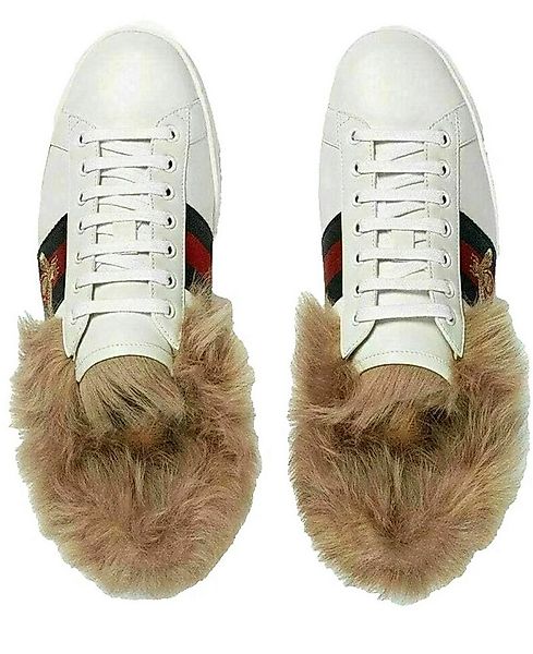 GUCCI Unisex Ace mit Lammfell – Luxuriöse Leder-Sneaker aus Italien Sneaker günstig online kaufen