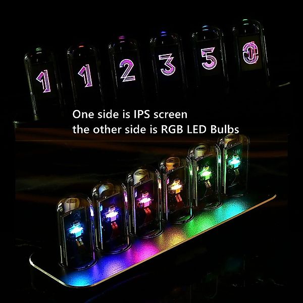 autolock Wecker RGB-Tischuhr,Vintage Digitaler Wecker,LED Nixie günstig online kaufen