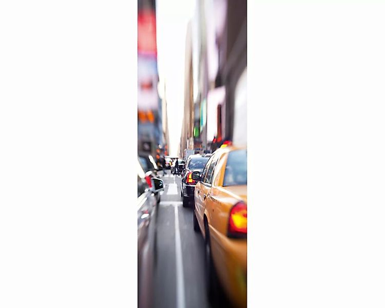 Dekopanel "Stau in NY" 1,00x2,80 m / Glattvlies Brillant günstig online kaufen