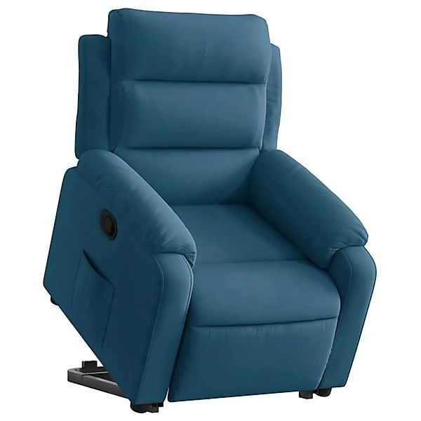vidaXL Relaxsessel mit Aufstehhilfe Blau Samt 3205102 günstig online kaufen