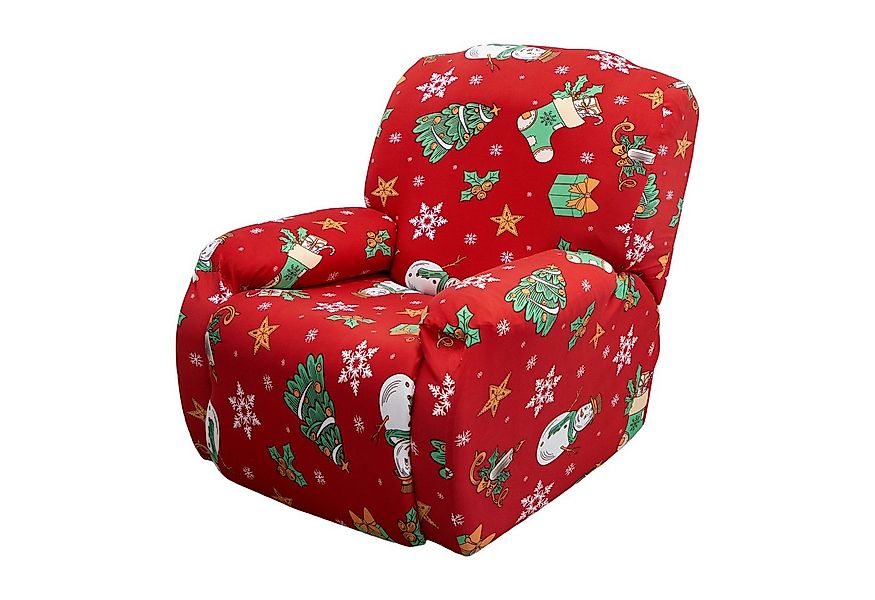 Qelus Sesselhusse Stretchhusse Relaxsessel Weihnachten Gedruckt Strecken Se günstig online kaufen