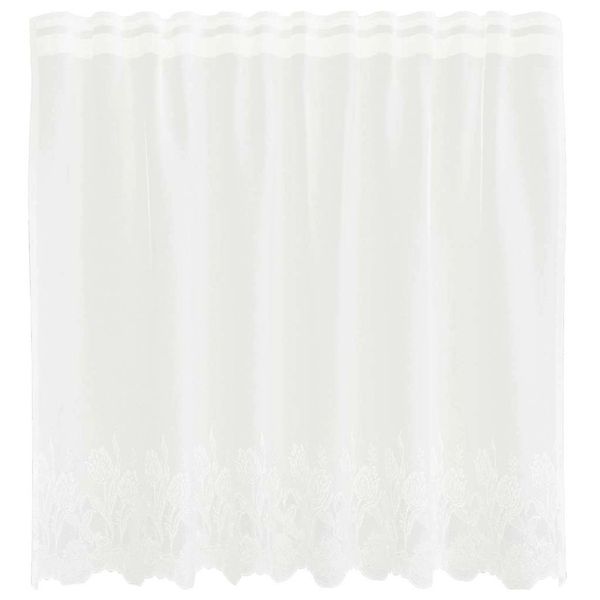 vidaXL Spitzenvorhang mit Vorhängen Weiß 150x100cm Polyester 4107749 günstig online kaufen