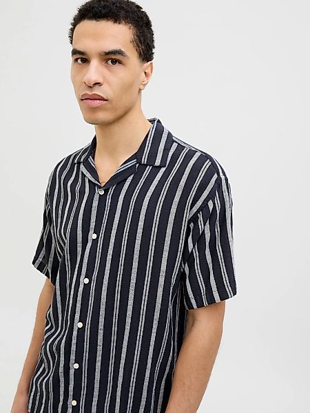 Jack & Jones Kurzarmhemd JJEENZO STRIPE RESORT SHIRT SS SN mit Streifen Mus günstig online kaufen