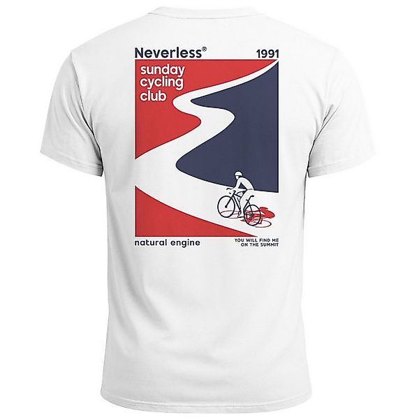 Neverless Print-Shirt Herren T-Shirt Backprint Fahrrad Bike Printshirt Sund günstig online kaufen