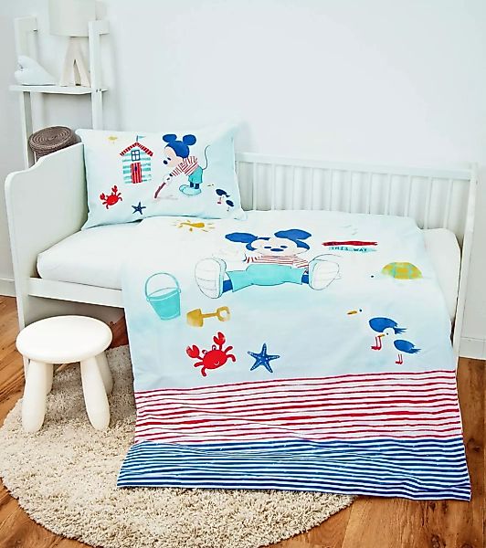 Herding Babybettwäsche 100x135cm Disney Mickey Mouse, günstig online kaufen