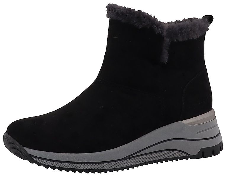 TOM TAILOR Winterboots, Keilabsatz, Plateau, Stiefelette mit Fellimitat-Kra günstig online kaufen