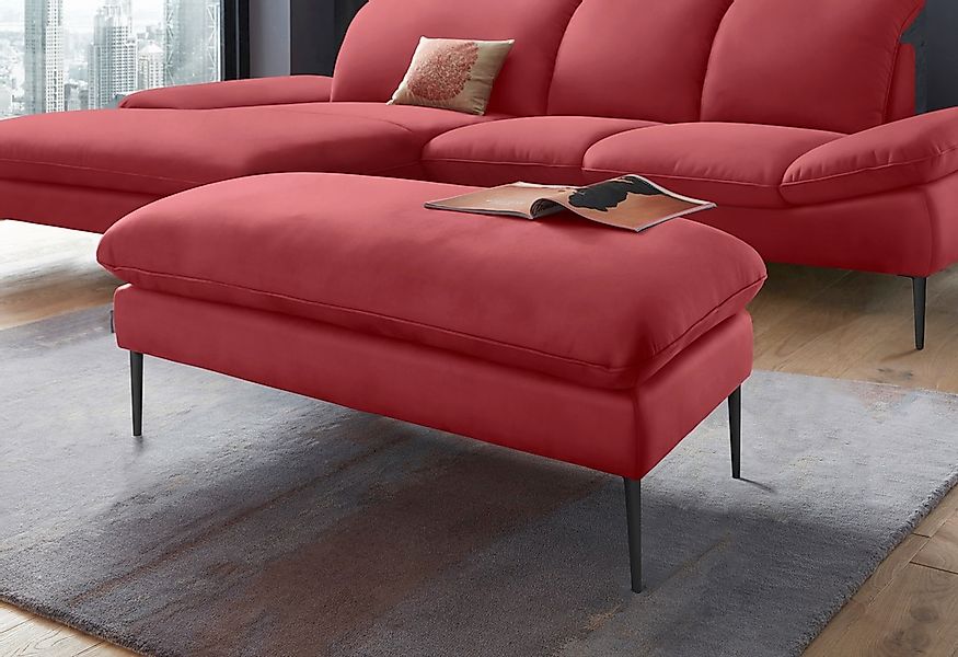 W.SCHILLIG Hocker "enjoy&MORE", Füße schwarz pulverbeschichtet, Breite 106 günstig online kaufen