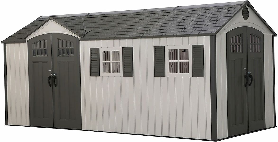 Lifetime Gerätehaus "Chateau", (Set), Kunststoff, inkl. Fußboden, Regale un günstig online kaufen