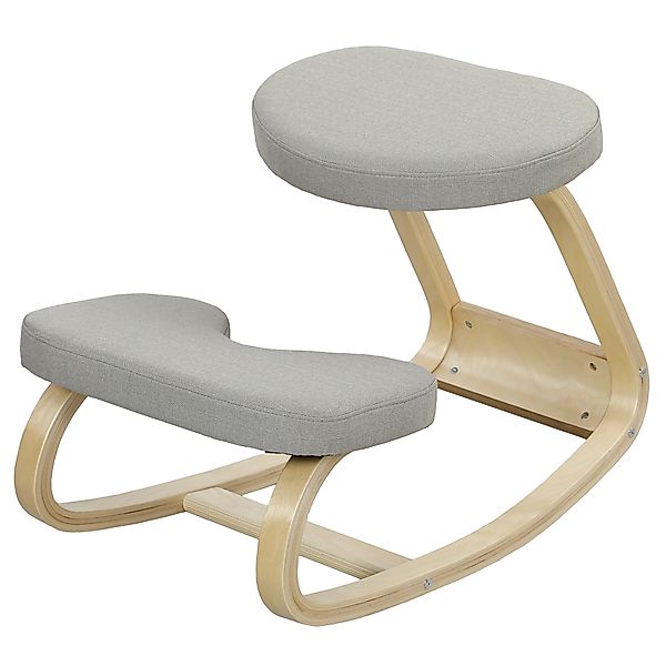 HOMCOM Kniesessel mit Wippbewegung, Posturaler ergonomischer Stuhl aus Lein günstig online kaufen