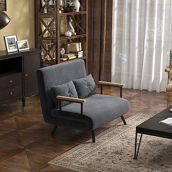 HOMCOM Schlafsofa Polstersofa mit Verstellbarer Rückenlehne, günstig online kaufen