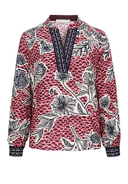 bianca Druckbluse – Trendige Druckbluse mit Tunika-Ausschnitt für Herbst & günstig online kaufen
