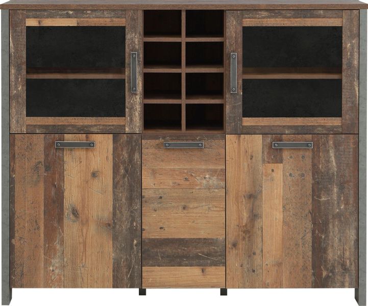 FORTE Highboard "Clif" Höhe 205 cm günstig online kaufen