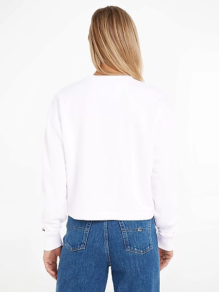 Tommy Jeans Sweatshirt TJW RLX ESSENTIAL LOGO 1 CREW mit Kontrastband am Au günstig online kaufen