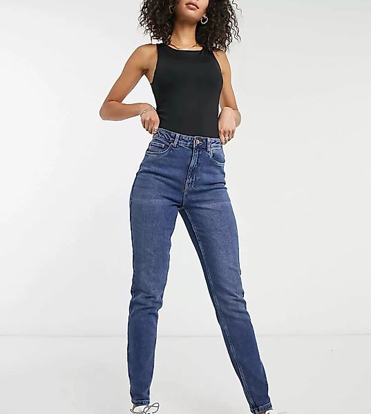 Vero Moda Tall – Joana – Mom-Jeans in Mittelblau günstig online kaufen