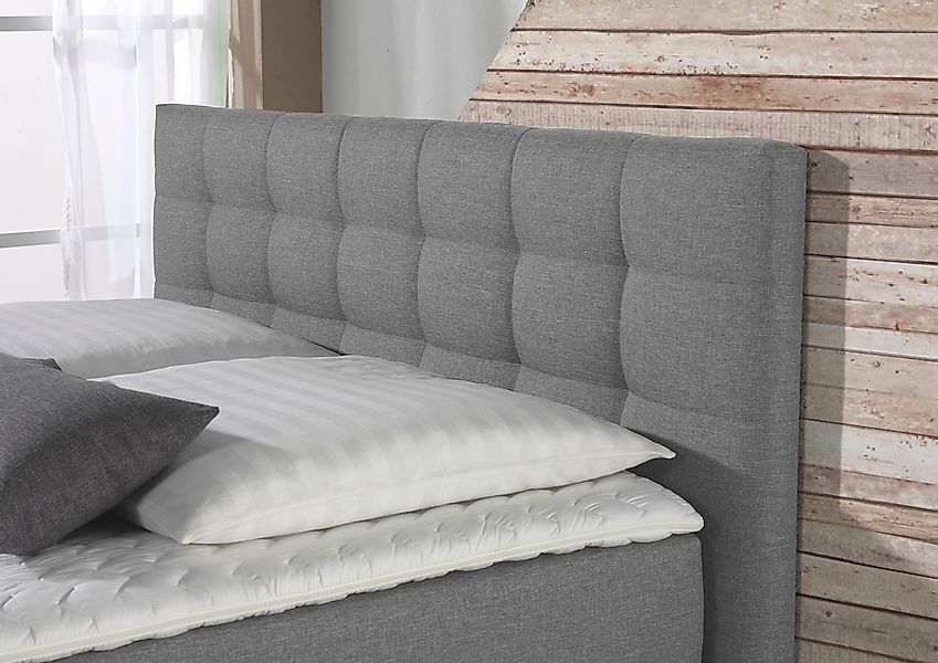 Home affaire Boxspringbett "Moulay", inkl. Topper, in Überlänge 220 cm, 3 H günstig online kaufen