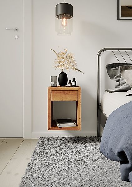 Woodek Design Nachttisch HUGO, schwebendes Wandregal günstig online kaufen