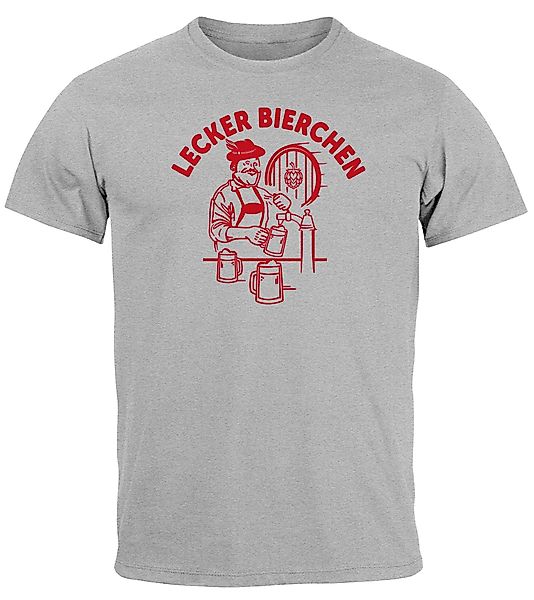 MoonWorks Print-Shirt Herren T-Shirt Lecker Bierchen günstig online kaufen