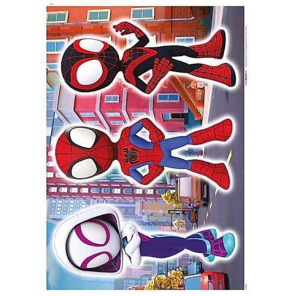 Komar Wandtattoo Spidey and His Amazing Friends Trio - Größe 50 x 70 cm (3 günstig online kaufen