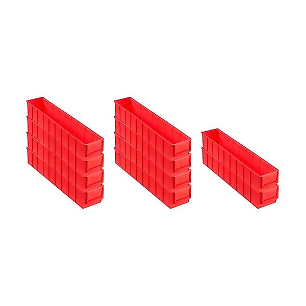 PROREGAL SparSet 10x Rote Industriebox 500 S HxBxT 8,1 x 9,1 x 50 cm 2,8 Li günstig online kaufen