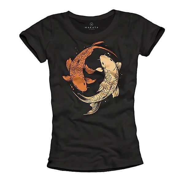MAKAYA Print-Shirt Damen Yoga Relax Oberteil günstig online kaufen