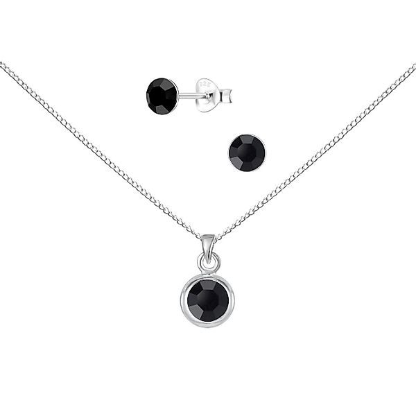 ALEXANDER YORK Schmuckset SOLITÄR schwarz, 4-tlg., günstig online kaufen