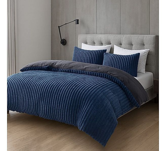Buymax Bettwäsche Teddy Plüsch Cord, Fleece, 3 teilig, Winterbettwäsche Set günstig online kaufen