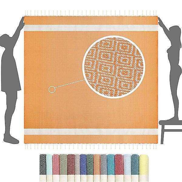 furora HOLIDAY Strandtuch XXL groß 200x200 günstig online kaufen
