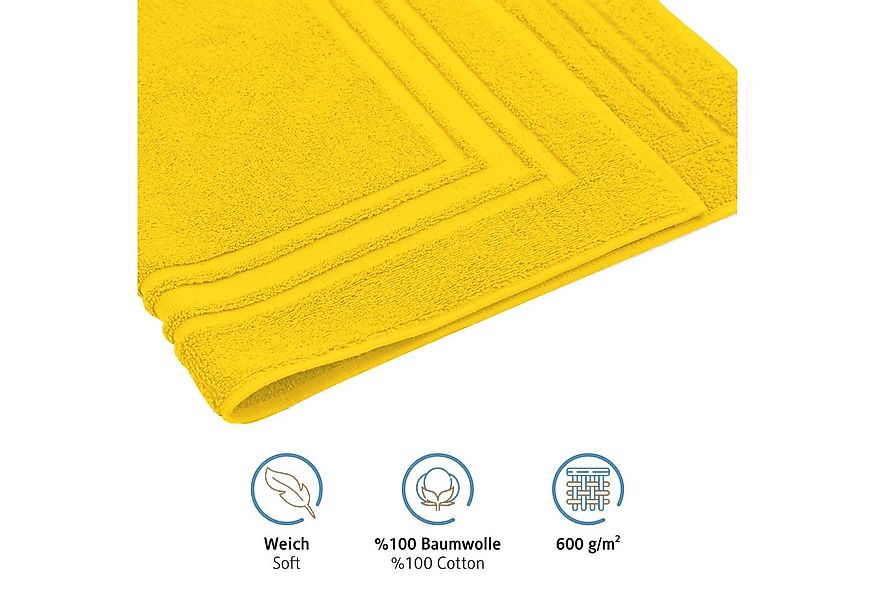 Komfortec Badematte Badvorleger aus 100% Baumwolle, Waschbar Duschmatte, Fr günstig online kaufen