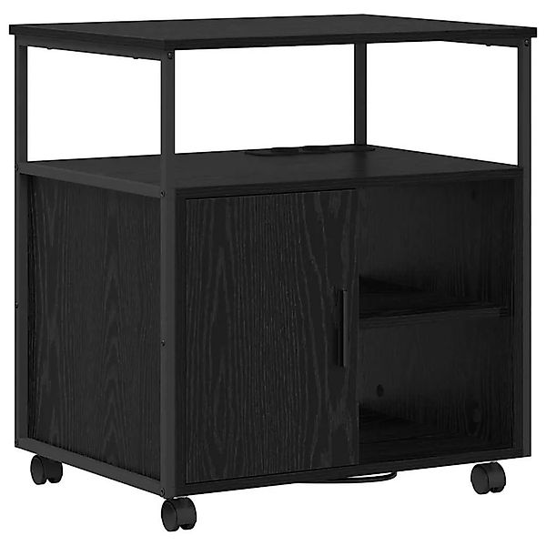vidaXL Schrank mit Ladestation Schwarz Eichen-Optik 61 x 46 x 67 cm 859830 günstig online kaufen