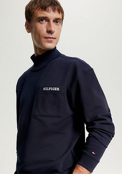 Tommy Hilfiger Langarmshirt MONOTYPE PIQUE POCKET LS TEE günstig online kaufen
