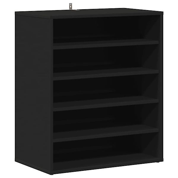 vidaXL Schuhschrank Schwarz 60x35x70 cm Holzwerkstoff 808937 günstig online kaufen