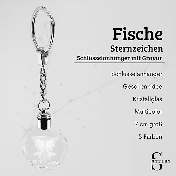 Stelby Schlüsselanhänger mit Gravur Sternzeichen Schlüsselanhänger günstig online kaufen