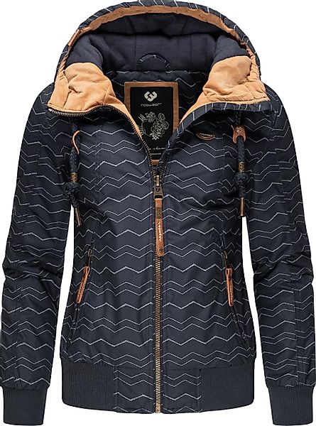 Ragwear Outdoorjacke "Druna Zig Zag Winter", mit Kapuze, sportliche Winterj günstig online kaufen