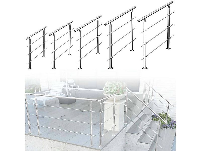 AICA Treppengeländer Edelstahl Material Handläufe 3/5 guardrails Treppe Gel günstig online kaufen