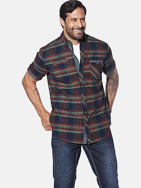 Jan Vanderstorm Kurzarmhemd SNALLE mit lässigem Karo-Style günstig online kaufen