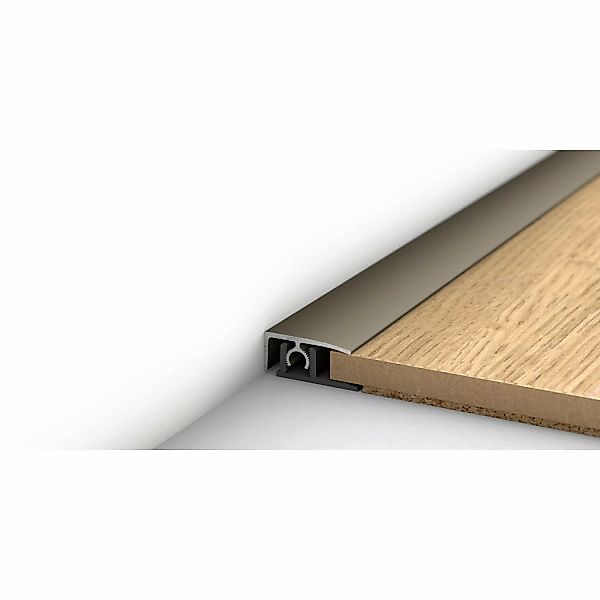 Abschlussprofil zum Klicken Edelstahl 2700 mm x 26 mm günstig online kaufen