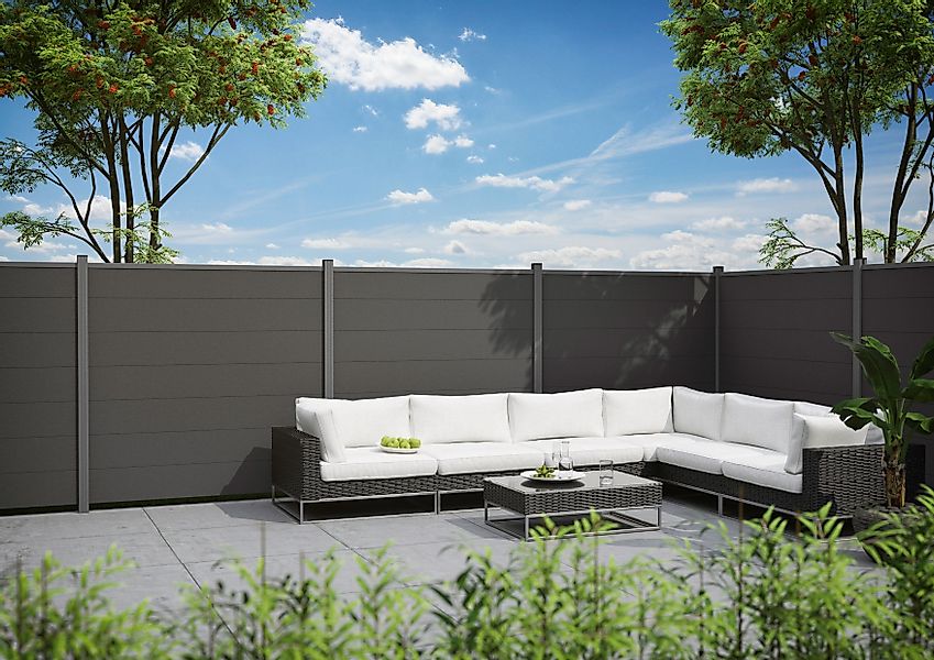 Kiehn-Holz Sichtschutzelement, (Set), LxH: 360x180 cm, günstig online kaufen