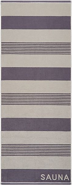 Egeria Saunatuch "Bob" 75x200 cm im Streifendessin, reine Baumwolle günstig online kaufen