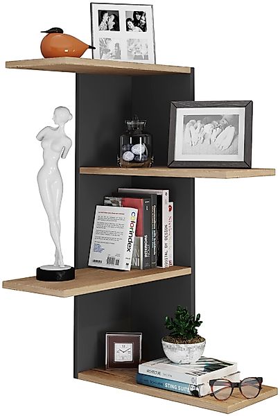 VCM Wandregal Holz Wandregal Hängeregal Eckregal günstig online kaufen