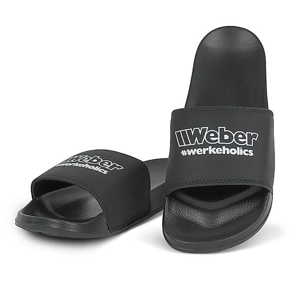 Weber GmbH Weber #Werkeholics Badelatschen schwarz günstig online kaufen
