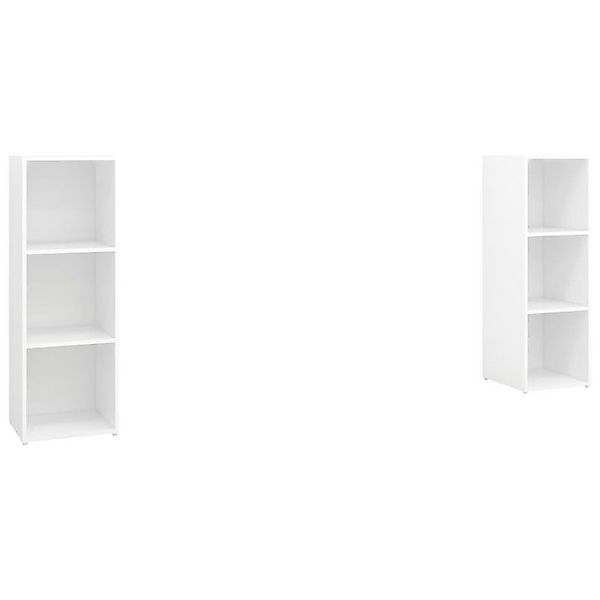 furnicato TV-Schrank TV-Schränke 2 Stk. Weiß 107x35x37 cm Holzwerkstoff (1- günstig online kaufen