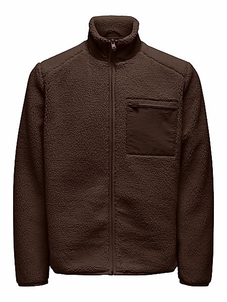 ONLY & SONS Strickfleecejacke "ONSDALLAS LIFE SHERPA JACKET OTW VD" günstig online kaufen