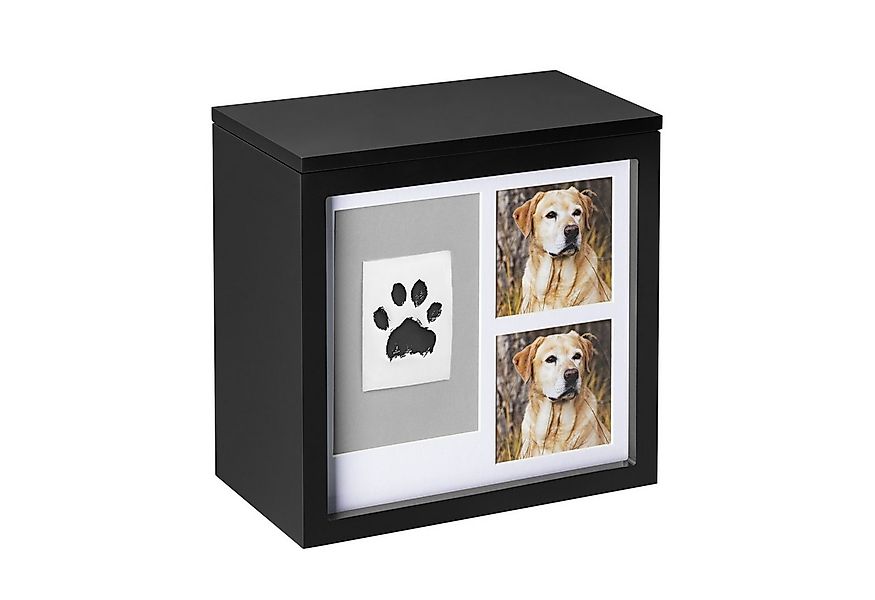 Navaris Dekofigur Urne für Hund oder Katze - Tierurne inkl. Platz für 2 Fot günstig online kaufen