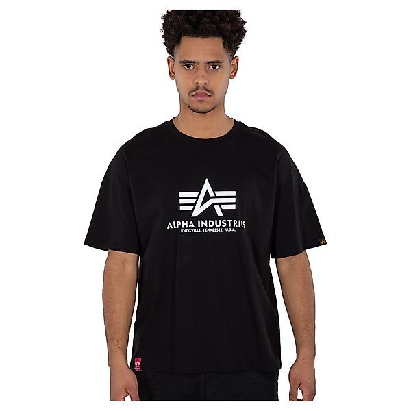 Alpha Industries Basic Os Heavy Kurzärmeliges T-shirt L Black günstig online kaufen