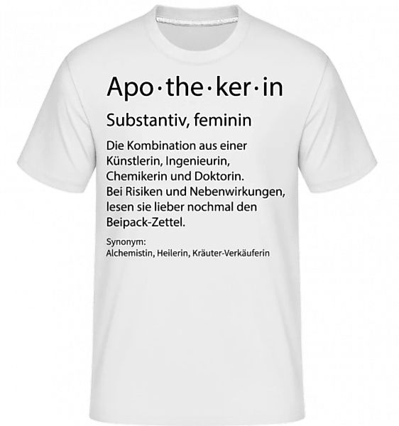 Apothekerin Quatsch Duden · Shirtinator Männer T-Shirt günstig online kaufen