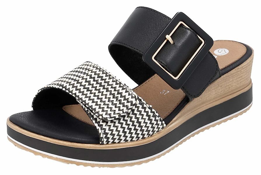 Remonte Pantoffel, Keilabsatz, Sommerschuh, Bequemschuh mit Softfußbett günstig online kaufen