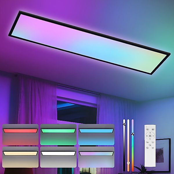 ZMH LED Deckenleuchte Wohnzimmer Deckenpanel Dimmbar günstig online kaufen