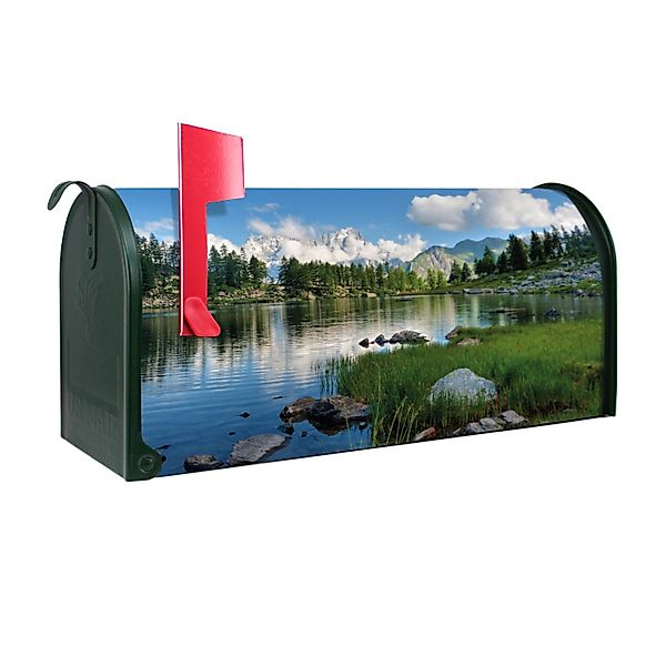 Banjado Amerikanischer Briefkasten Grün 48x22x16cm US Mailbox Letterbox Pos günstig online kaufen