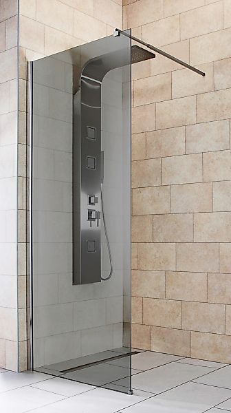 welltime Duschwand Duschabtrennung, Sicherheitsglas, Walk-In, Glaswand günstig online kaufen